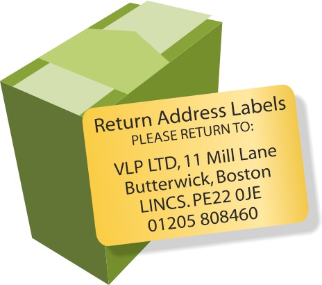 Return Address Labels - printed labels - fast!